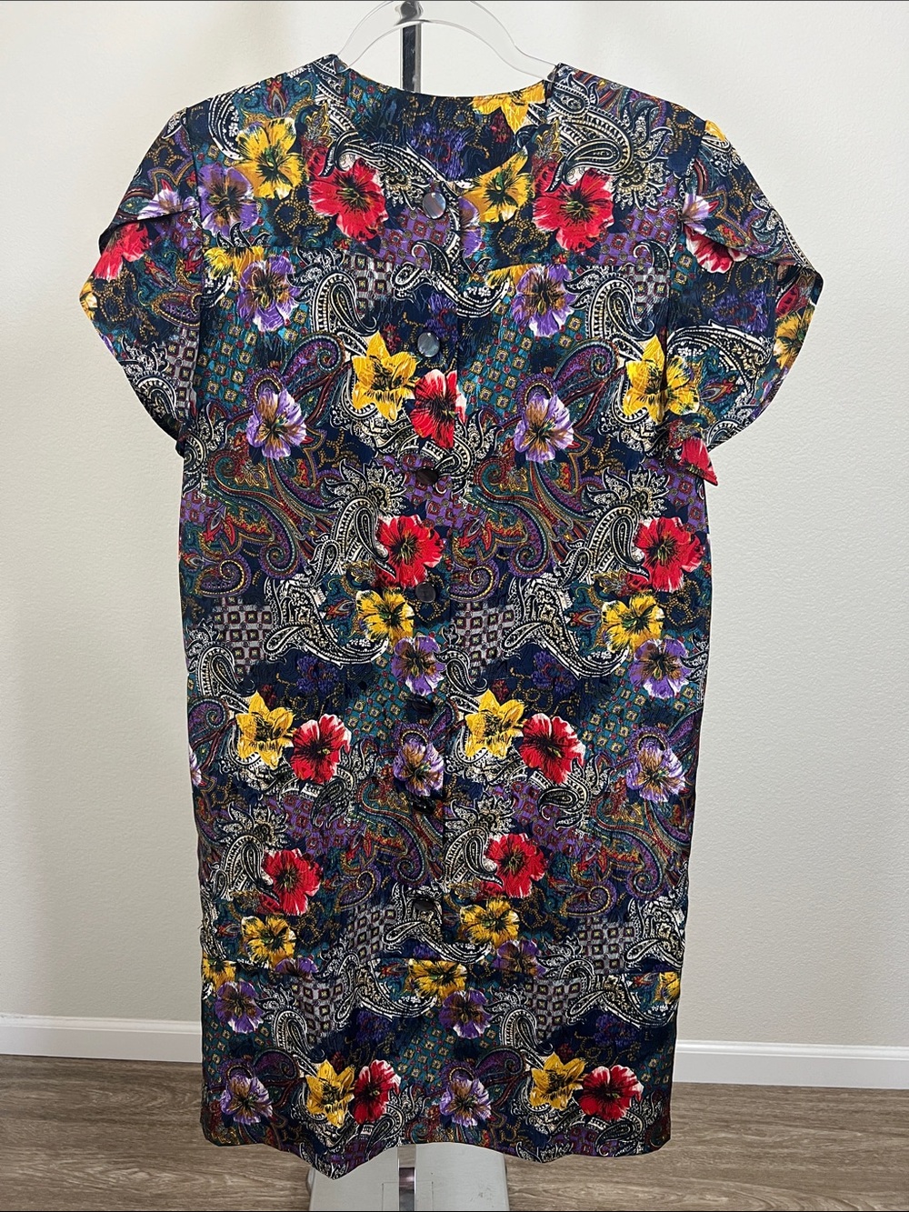 Vintage Handmade Floral Paisley Housedress Grandmacore Housewife
